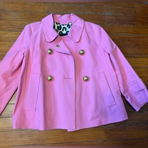 Authentic Louis Vuitton Stephen Sprouse Pink Pea Coat size 36